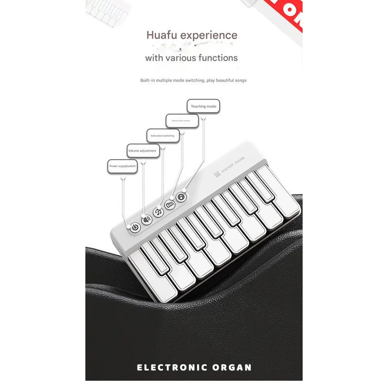 Mini Pocket Piano Electronic Keyboard - 18 Keys Multiple