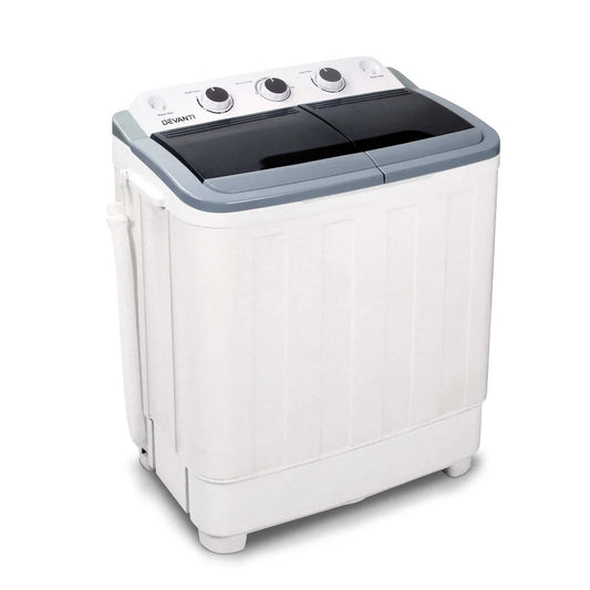 Mini Portable Washing Machine 5KG - White - Washers & Dryers