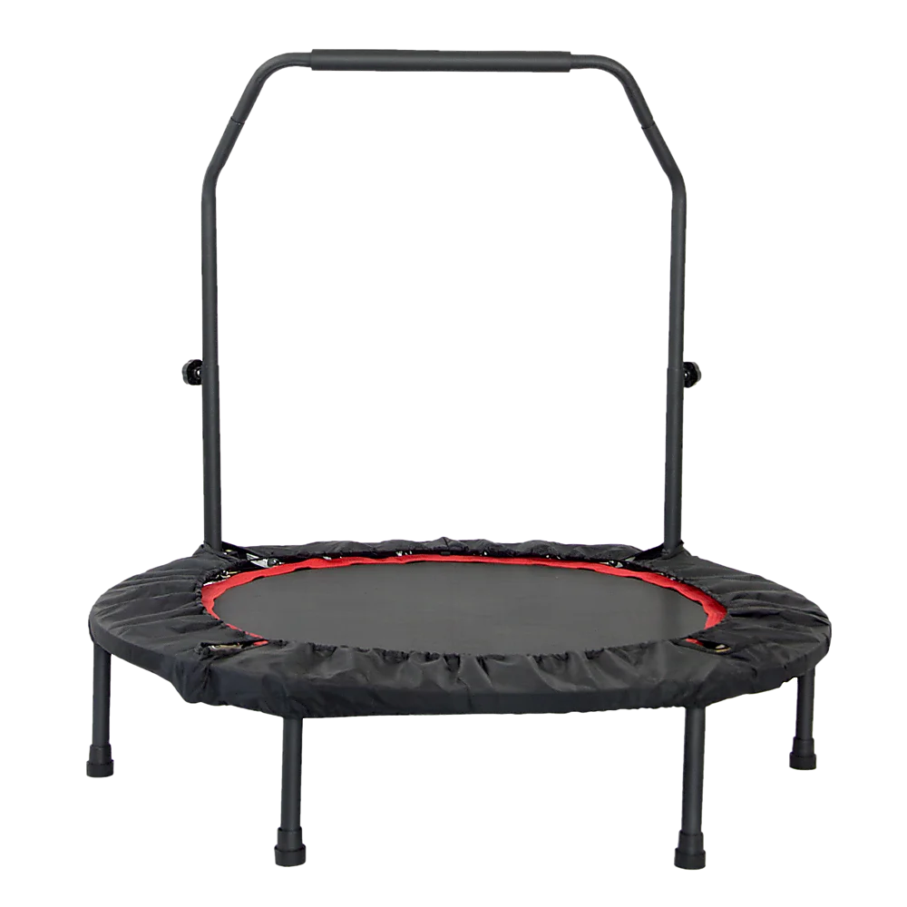 Mini Rebounder Trampoline with Handle Rail - Trampolines