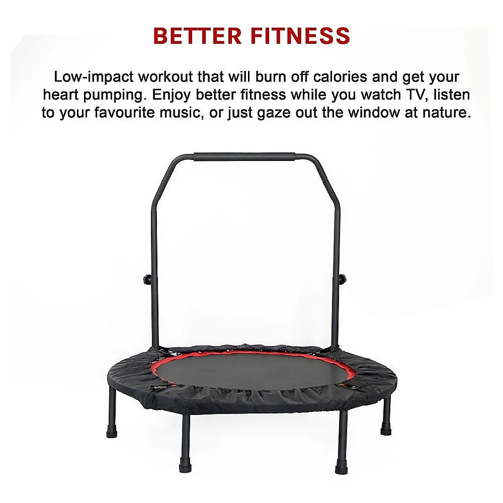 Mini Rebounder Trampoline with Handle Rail - Trampolines