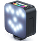 Mini Rgb Video Lamp with Magnetic Adsorption for Live