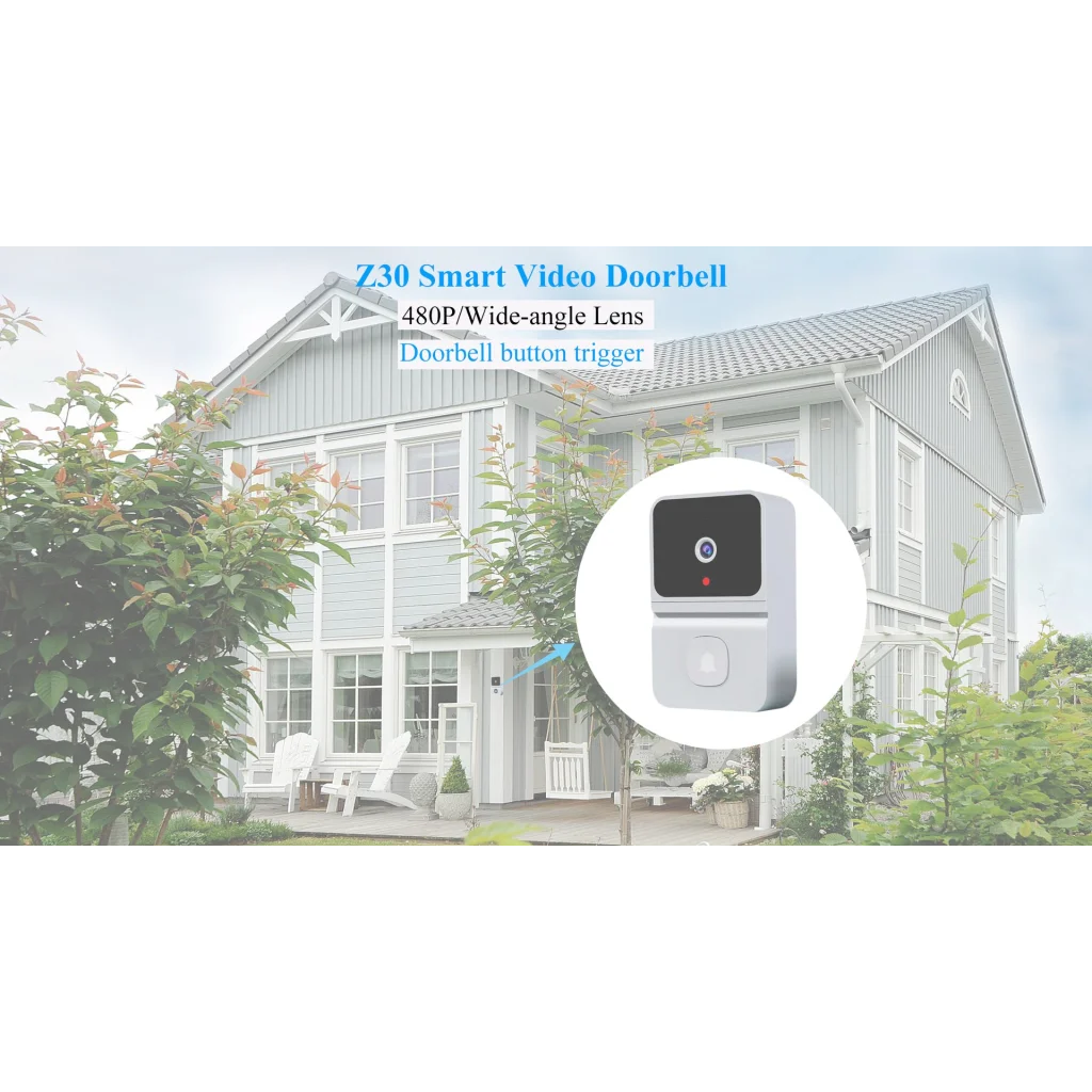 Mini Smart Video Doorbell - 480P Wide-Angle Lens Two-Way