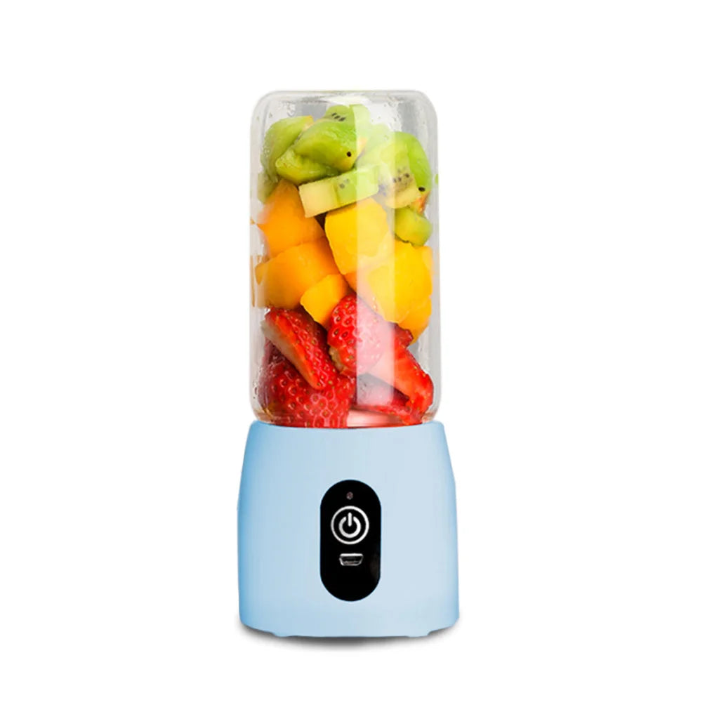 Mini USB Juice Extractor Premium Portable Rechargeable Handheld Fruit Mixer Juicer - Blue