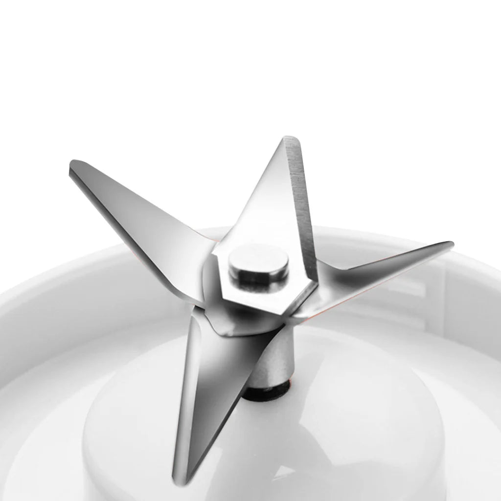 Mini USB Juice Extractor Set Premium 2X Portable Rechargeable Handheld Fruit Mixer Juicer - White