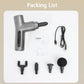 Mini Vibration Massage Gun - Brushless Grey - Health &