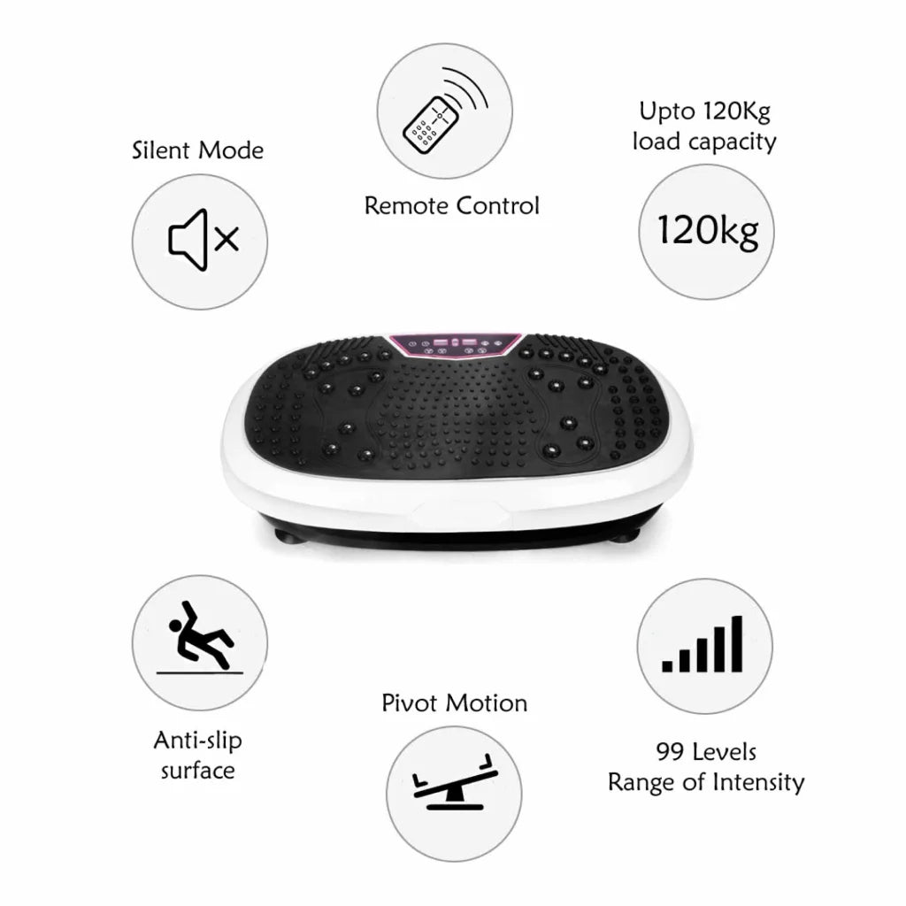 Mini Vibration Platform White - Magnet Therapy Vibrating