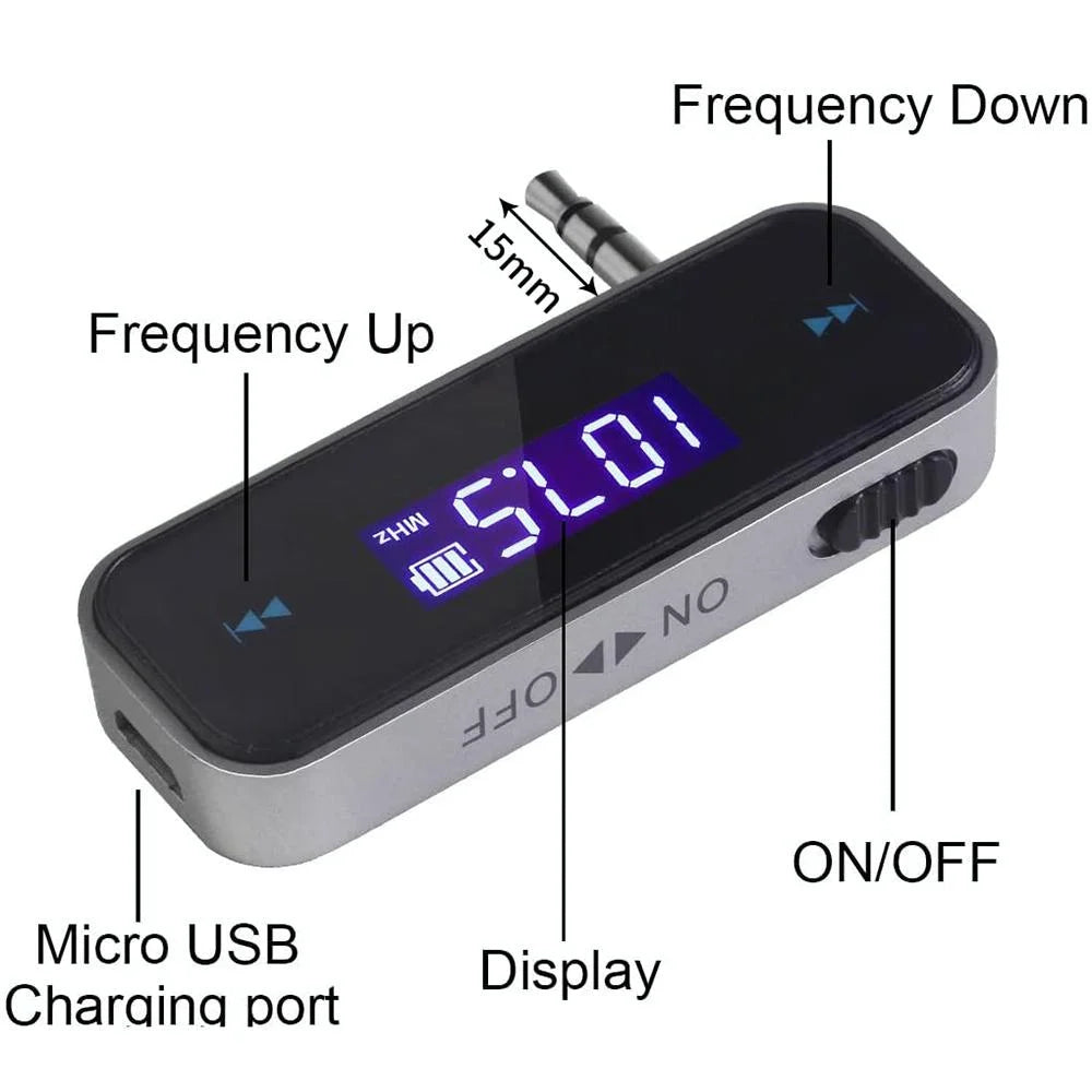 Mini Wireless Car Mp3 Player With 3.5Mm Audio Transmitter-1915198082421755907