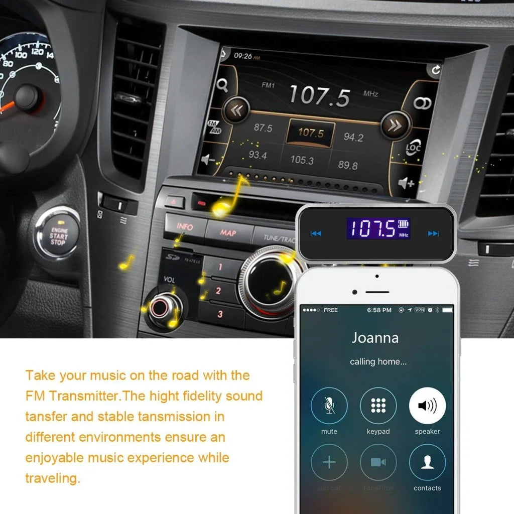 Mini Wireless Car Mp3 Player With 3.5Mm Audio Transmitter-1915198082421755909