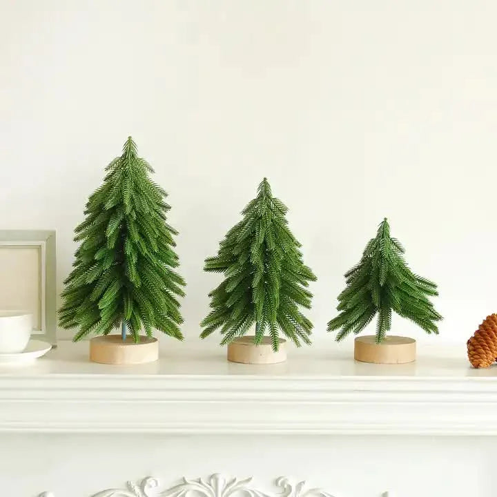 Miniature Artificial Pine Tree Decoration - 11.42 Inch