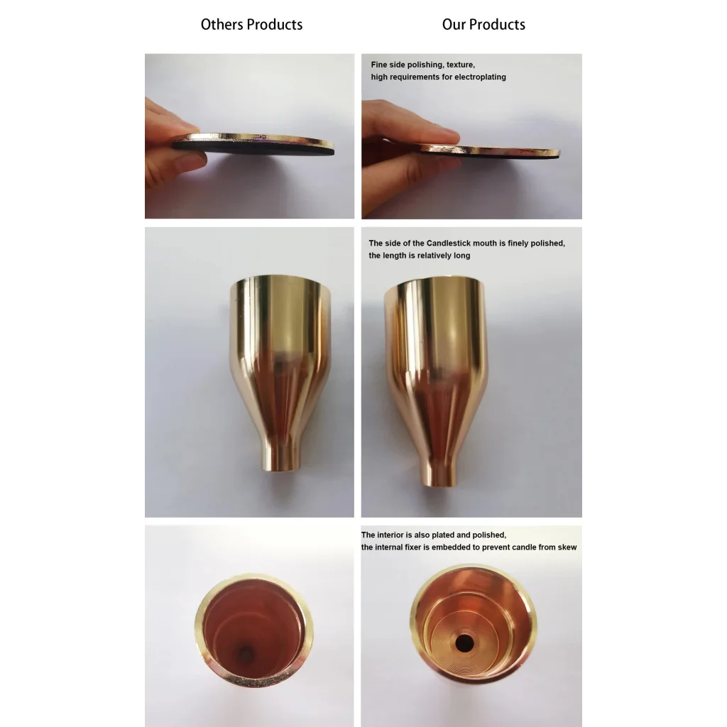 Minimalist Silver Metal Candle Holder Set - 3-Piece