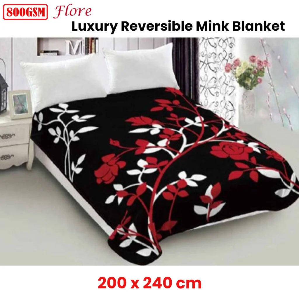 Mink Blanket Luxury Reversible 800GSM Lylac Homeware