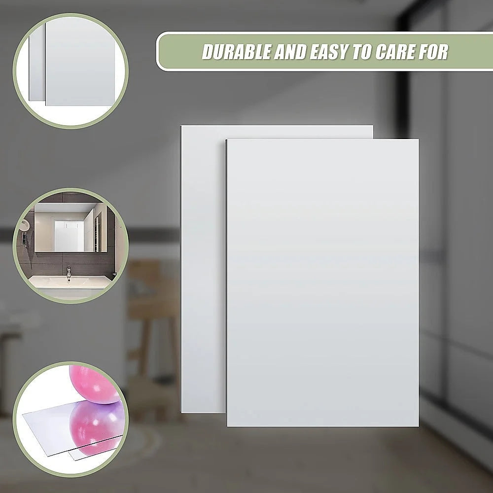 MIRROR Acrylic Sheet Perspex Sheet Panel 2pc/set 900mm x