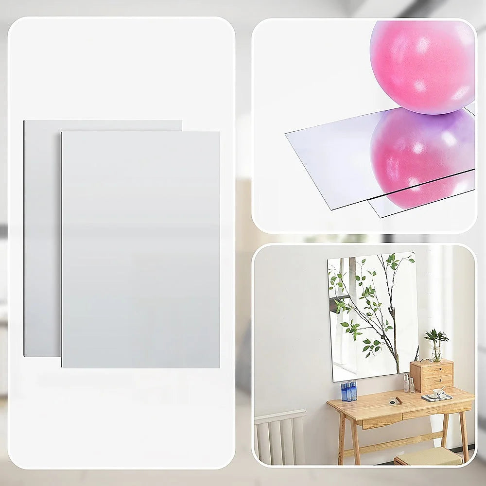 MIRROR Acrylic Sheet Perspex Sheet Panel 2pc/set 900mm x