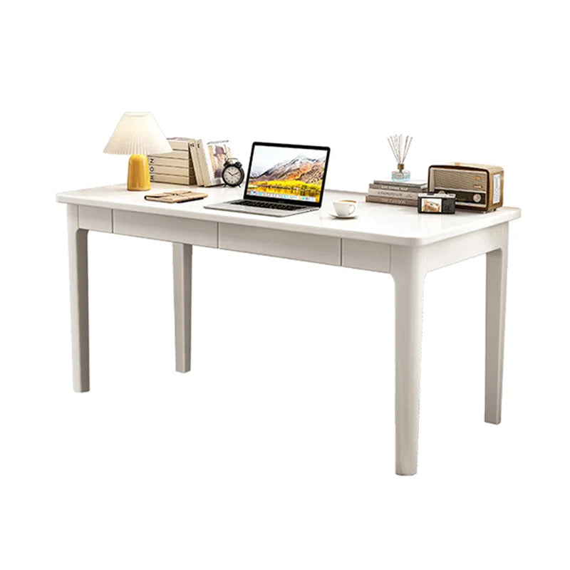 Mitch Solid Wood Study Desk /Rubberwood/Minimal