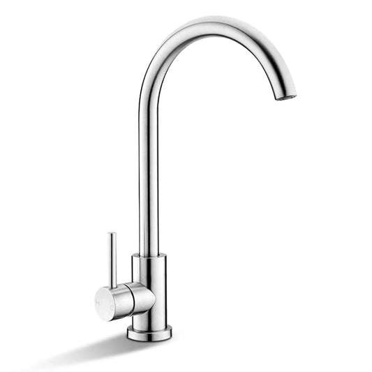 Silver mixer faucet tap with shower fitting and outlet head