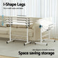 Mobile Laptop Desk Notebook Stand Adjustable Table Sit Stand Study Work White