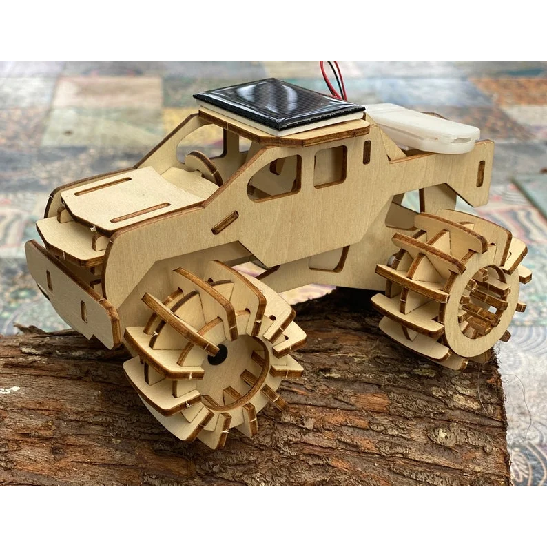 Model Car 3D Plywood Puzzle - Build and Paint Your Own 4x4