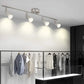 Modern 4 Light Track Lighting Kit LED (Chrome) - Home &
