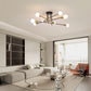 Modern Black Gold Ceiling Light - 8 Lights - Home & Garden