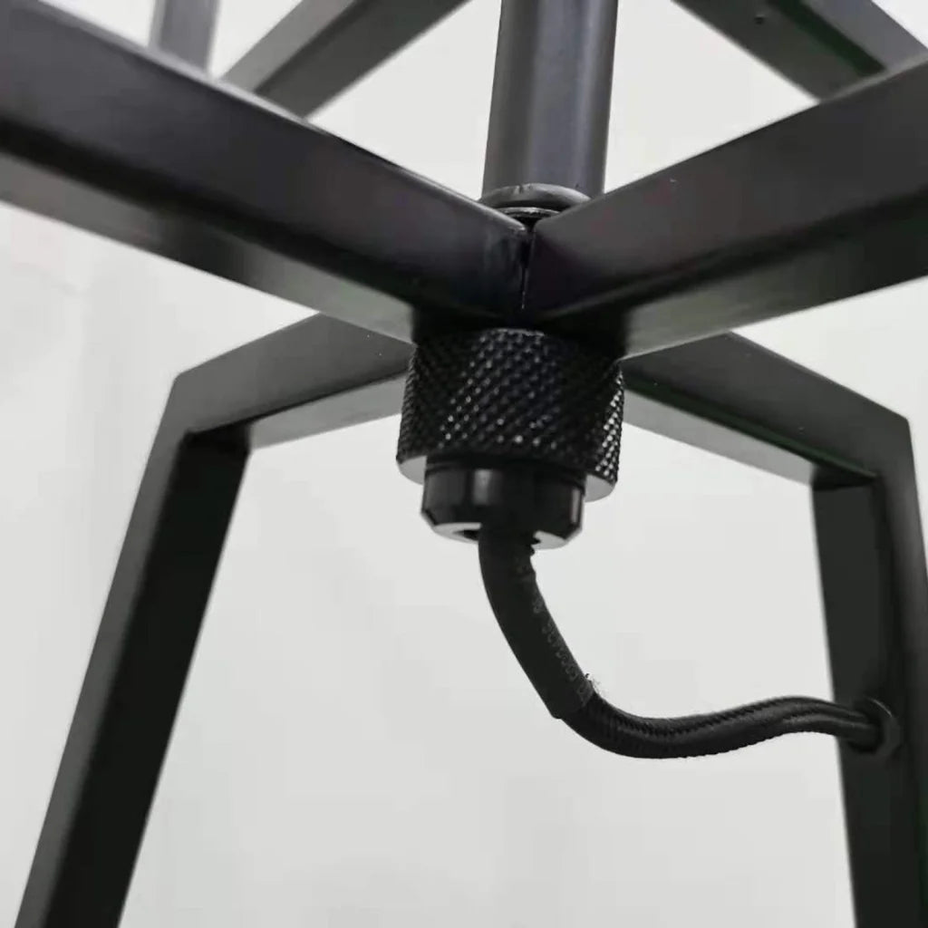 Desk with dimmable floor lamp table
