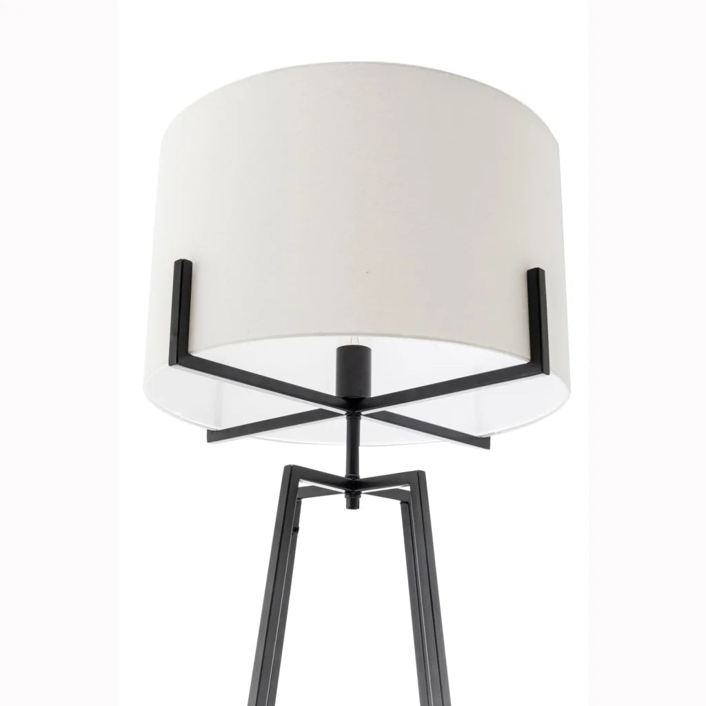 Desk with dimmable floor lamp table w