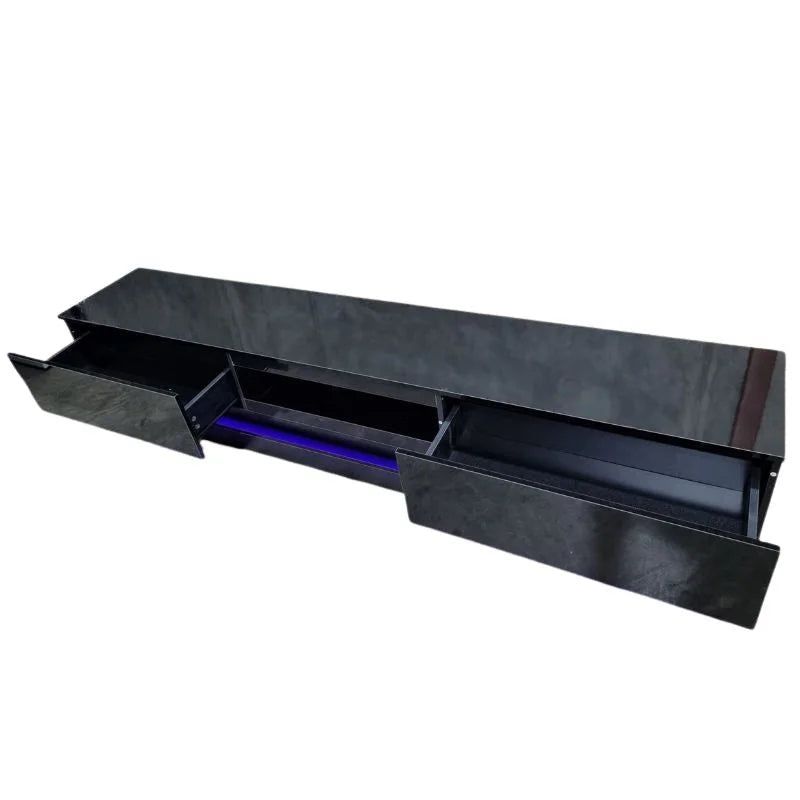 Modern High Gloss LED RGB TV Entertainment Unit - 220cm