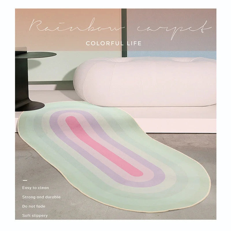 Modern Minimalist Gradient Non-Slip Carpet Rug - Home &