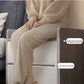 Modern Nightstand Light Gray Wood Grain Safety Tray Storage