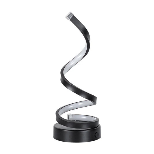 Modern Spiral LED Table Lamp - Dimmable 3 Light