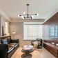Modern Sputnik Chandelier - 8 Light Black - Home & Garden