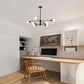Modern Sputnik Chandelier - 8 Light Black - Home & Garden