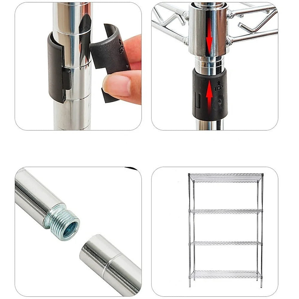 Modular Wire Storage Shelf 1200 x 450 x 1800mm Steel