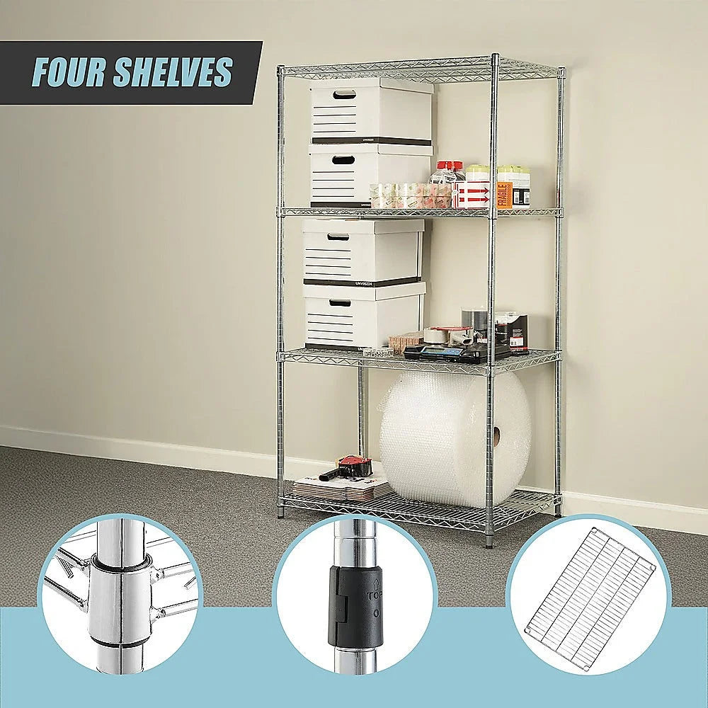 Modular Wire Storage Shelf 1200 x 450 x 1800mm Steel