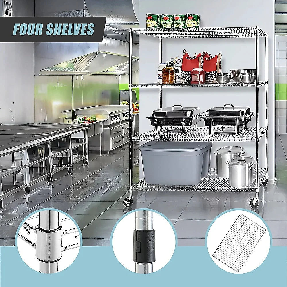 Modular Wire Storage Shelf 1500 x 350 x 1800mm Steel