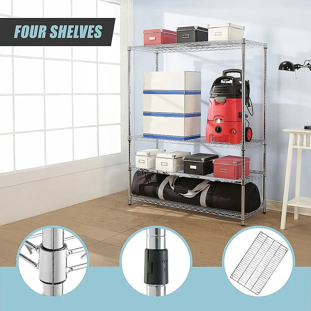 Modular Wire Storage Shelf 1500 x 350 x 1800mm Steel