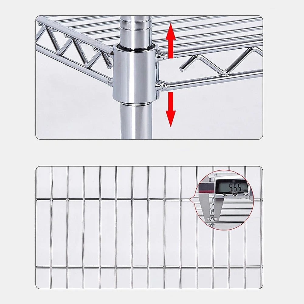 Steel modular wire storage shelf