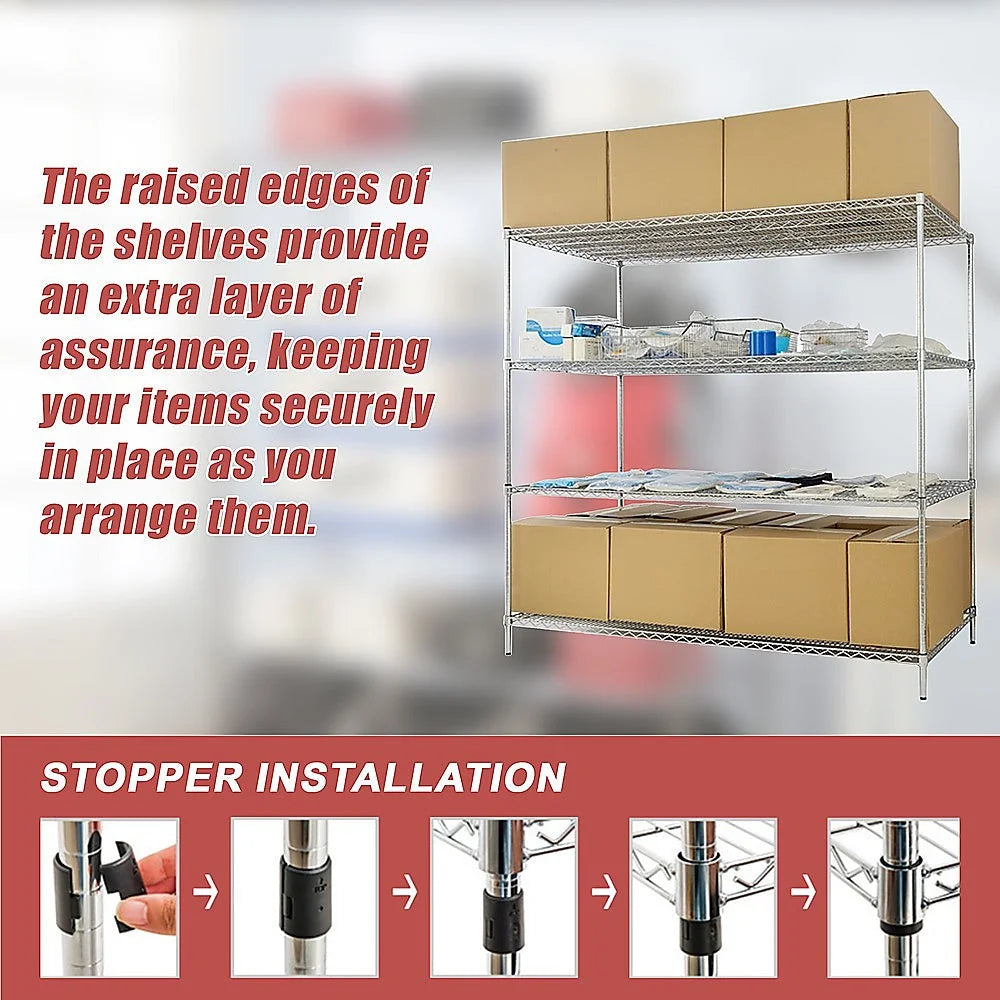 Steel modular wire storage shelf