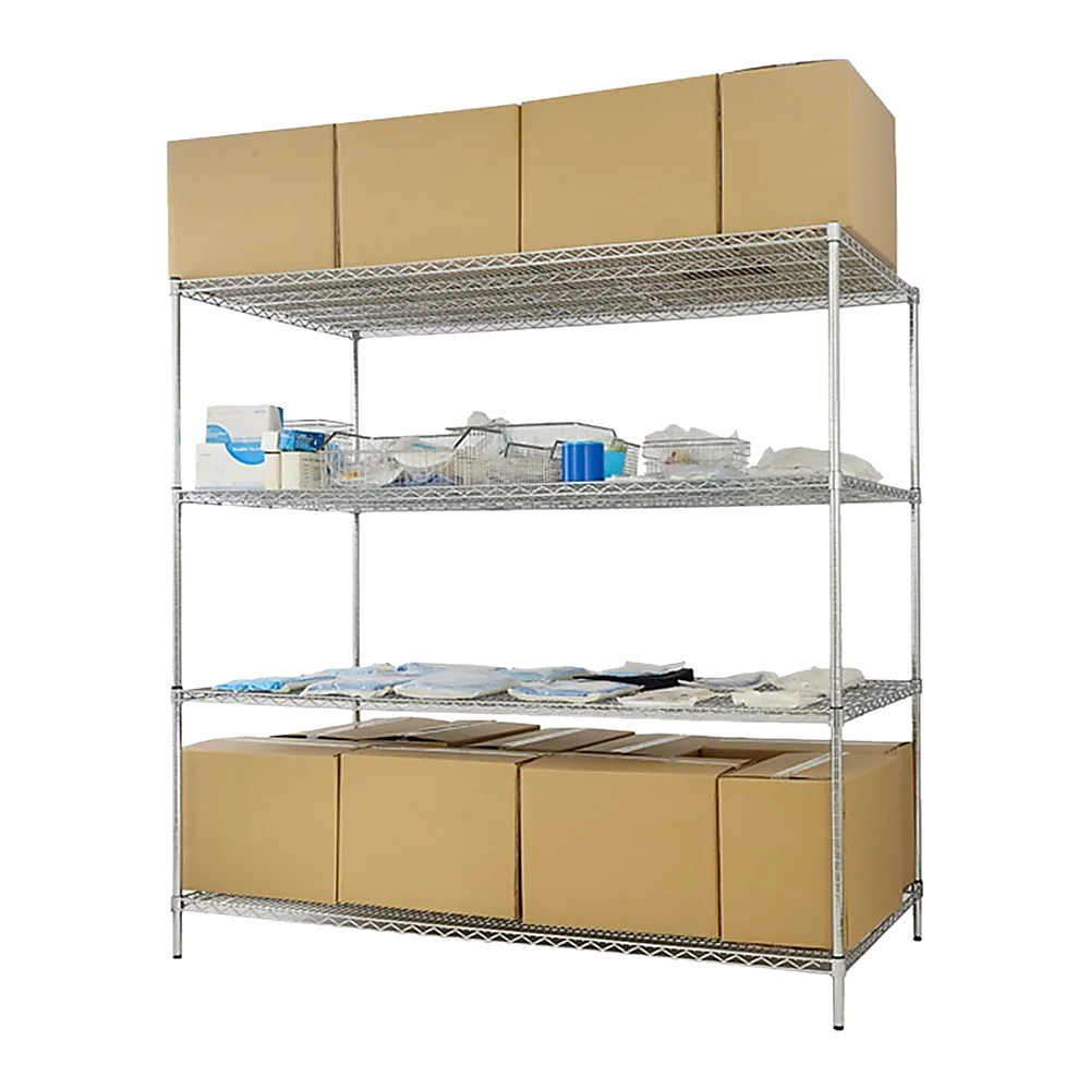 Steel modular wire storage shelf