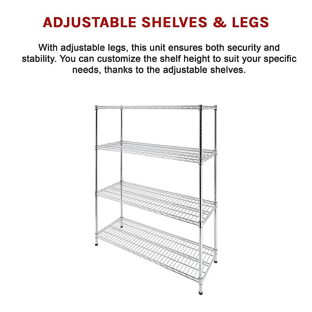 Modular Wire Storage Shelf 1500x450x1800mm Steel Shelving