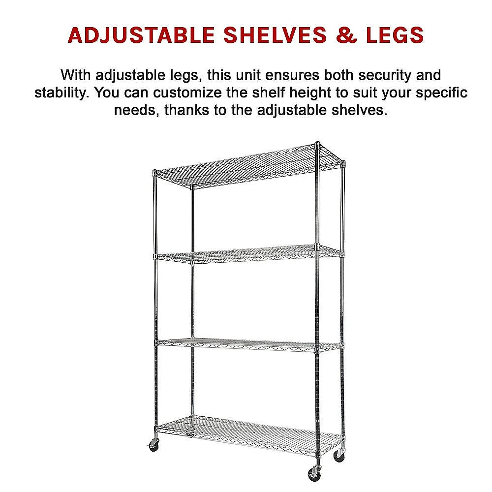 Modular Wire Storage Shelf 1500x450x1920mm Steel Shelving