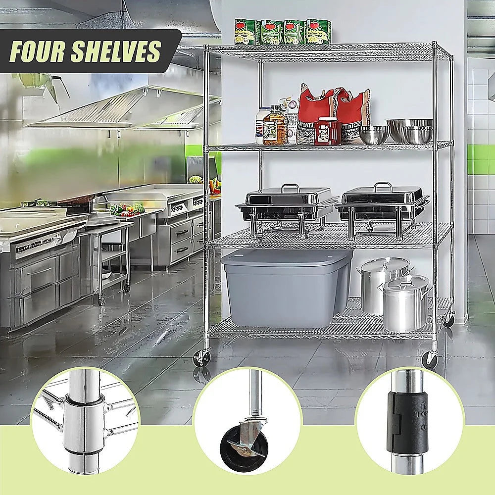 Modular Wire Storage Shelf 1500x450x1920mm Steel Shelving