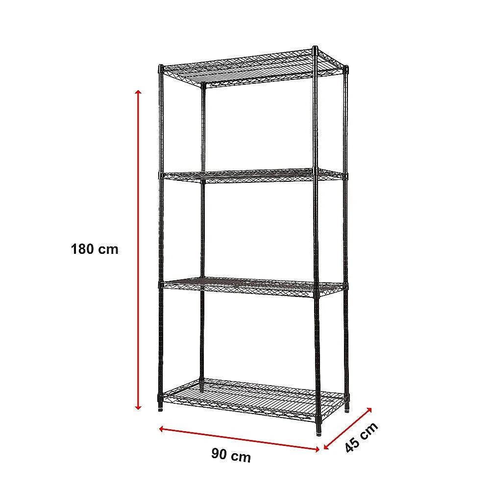 Modular Wire Storage Shelf 900x450x1800mm Steel Shelving