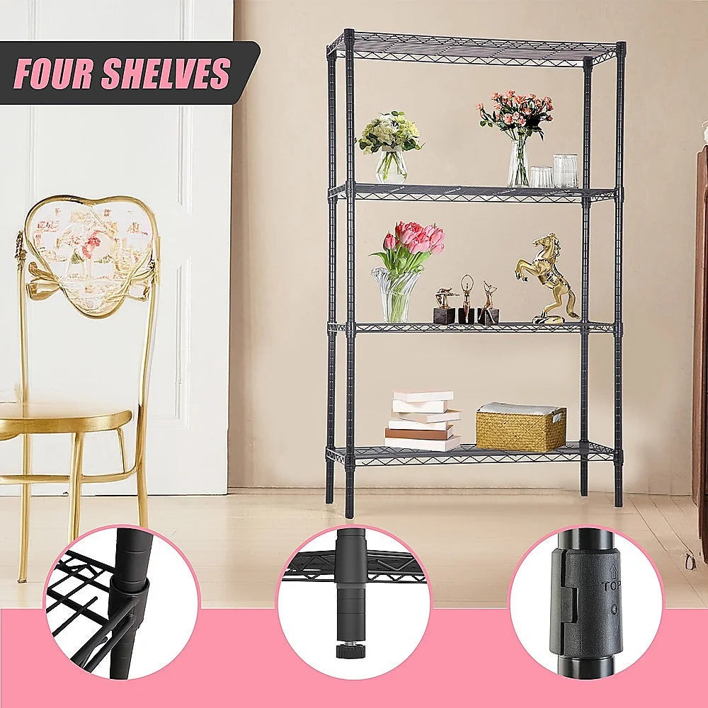 Modular Wire Storage Shelf 900x450x1800mm Steel Shelving