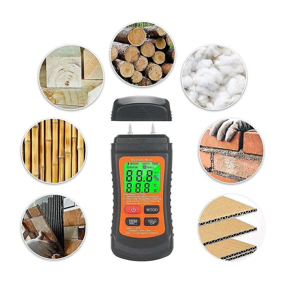 Moisture Meter Wood Masonry Wall & Other Materials Damp