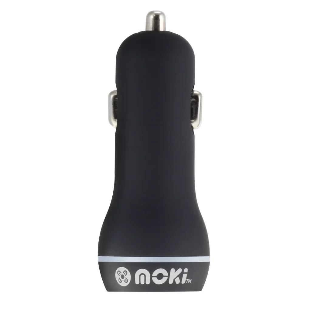 MOKI Dual USB Car Charger - Black