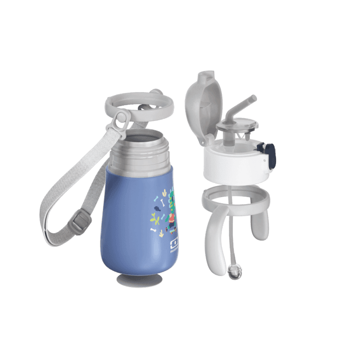 Monbento MB Stram Insulated Kids Bottle- Blue Dino
