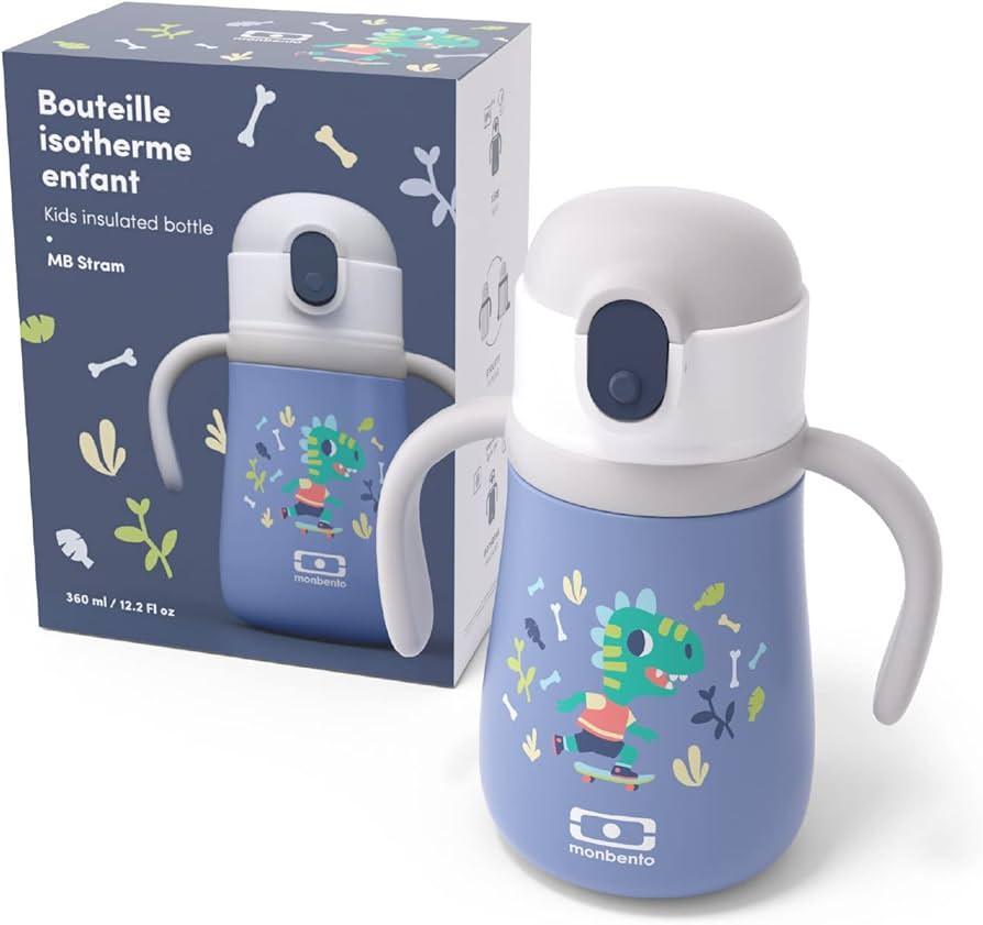 Monbento MB Stram Insulated Kids Bottle- Blue Dino