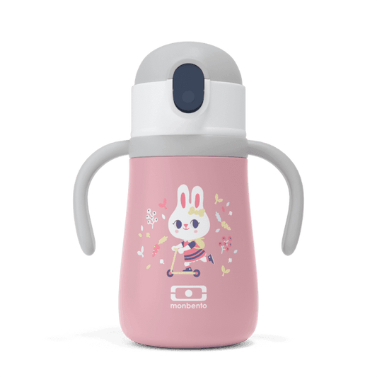 Monbento MB Stram Insulated Kids Bottle-Pink Bunny