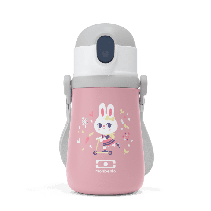 Monbento MB Stram Insulated Kids Bottle-Pink Bunny