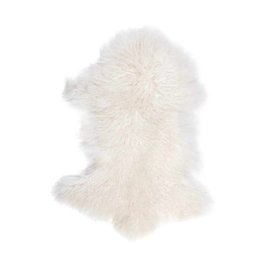 Mongolian Fur Throw - 90CM White - Pet Care